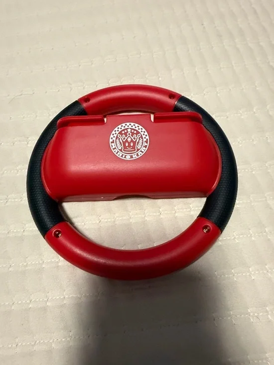 Hori Nintendo Red Racing Wheel Controller Accessory - Picture 2 of 2